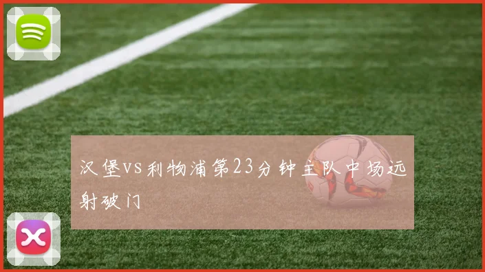 汉堡vs利物浦第23分钟主队中场远射破门